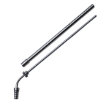 Poole Suction Tube, 23Fr, (7.6mm), Curved, Stainless Steel 