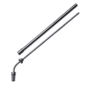 Poole Suction Tube, 23Fr, (7.6mm), Curved, Stainless Steel 