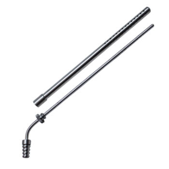 Poole Suction Tube, 23Fr, (7.6mm), Curved, Stainless Steel 