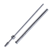 Poole Suction Tube, 30Fr, (9.9mm), Curved, Chrome Plated, Overall Length 9" (230mm) 