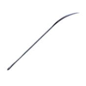 Post-Mortem Needle, #1, 2mm x 114mm, Half Curved Cutting Edge, 12 per Package 