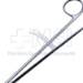 Potts-Smith Scissors, Reverse Curved 130 Degrees, 1/2" (13mm) Blade Length, Stabilizing Bar, Overall Length 7" (180mm) - 38-6816BX