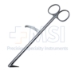Potts-Smith Scissors, Reverse Curved 130 Degrees, 1/2" (13mm) Blade Length, Stabilizing Bar, Overall Length 7" (180mm) - 38-6816BX
