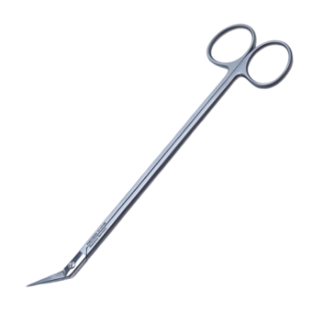 Potts-Smith Scissors, Angled 45 Degrees, Slightly Blunt Tips, Two Tone Finish, Overall Length 7-1/2" (190mm) 