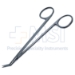 Potts-Smith Scissors, Short, Angled 45 Degrees, Blade Length 1/2" (12.7mm), Overall Length 5-1/4" (133.35mm) - 38-6762BX