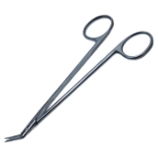 Potts-Smith Scissors, Short, Angled 45 Degrees, Blade Length 1/2" (12.7mm), Overall Length 5-1/4" (133.35mm) 
