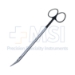 Potts-Smith Scissors, Super Cut, Angled 25 Degrees, Bottom Blade Serrated, Two Tone Finish, Black Ring Handles, Overall Length 7-1/2" (190mm) - 19-133154