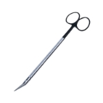 Potts-Smith Scissors, Super Cut, Angled 25 Degrees, Bottom Blade Serrated, Two Tone Finish, Black Ring Handles, Overall Length 7-1/2" (190mm) 