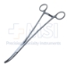 Powell Wertheim Hysterectomy Forceps, Curved, Serrated Jaws, Ratchets, Overall Length 10" (250mm) - 712-4433BX