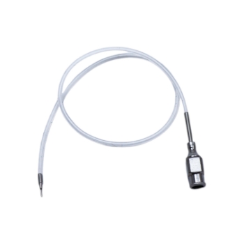 Anterior Chamber Cannula, 25ga, 3mm Long Beveled Tip, Uses 8" (200mm) Silicone Tubing 1166342,May-93,E4982
