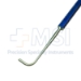 Smith Expressor Hook, Titanium, Curved, 11.5mm Hook, Round Grooved Flat Handle, Polished Finish, Overall Length 5-7/8" (150mm) - 5-1715-T