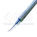 Tennant Tying Forceps, Titanium, Curved, Extra Delicate 19mm Shafts, 6mm Tying Platform, Round Handle, Longitudinal Serrations, Overall Length 4" (100mm) - 11-6-6341-T
