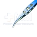 Castroviejo Colibri Forceps, Titanium, 0.5mm, 1 x 2 Teeth Set At 45 Degrees, Without Tying Platform, Three Hole Handle, Overall Length 4-1/8" (105mm) - 11-6-2011-T.5