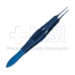 Castroviejo Suture Forceps, Titanium, 0.5mm, Platform Slotted Handle Grip - 1070