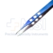 Jeweler #7 Handle Bipolar Forceps, Titanium, Curved, 0.4mm Tip, 10mm High Polish Area, Three Hole Handle, Overall Length 4-1/4" (108mm) - 208-03-01A