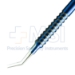 Kraff-Utrata Capulorhexis Forceps, Titanium, Extremely Thin Shanks, 11mm Tip To Bend, Sharp Tips, Round Handle, Round Grooves For Grip, Overall Length 4" (100mm) - 15-5405-TS-AS