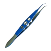 McPherson Tying Forceps, Titanium, Angled, 5mm Tying Platforms, Three Hole Handle, Overall Length 4-1/8" (105mm) KT5-5010,9454T,KT5-5010