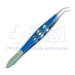 McPherson Tying Forceps, Titanium, Angled, 7.5mm Tying Platforms, Three Hole Handle, Overall Length 4-1/8" (105mm) - 11-6-6141-T