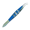 McPherson Tying Forceps, Titanium, Angled, 7.5mm Tying Platforms, Three Hole Handle, Overall Length 4-1/8" (105mm) KT5-5030,9456T,KT5-5030