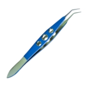 McPherson Tying Forceps, Titanium, Angled, 7.5mm Tying Platforms, Three Hole Handle, Overall Length 4-1/8" (105mm) KT5-5030,9456T,KT5-5030