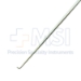 Rhoton Style Nerve Hook, Titanium, #10, Blunt, Angled 90 Degrees, 0.8mm Tip Width, Grooved Handle, Overall Length 7-1/2" (191mm) - 912790C