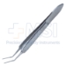 Carlson Style DSEK Forceps, Angled Shafts, Delicate Smooth Straight Platform Style Tips, 11mm From Bend To Tips, Stops, Overall Length 3-3/8" (86mm) - 5-3140
