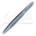 Cilia Forceps, Narrow Smooth Jaws, Serrated Handle, Polished Finish, Overall Length 3-1/3" (84mm) - 5-3271