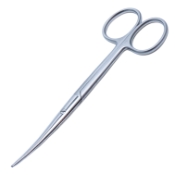 Enucleation Scissors, Lightly Curved, Blunt Tips, Heavy Blades, 44mm Mid-Screw To Tip, Ring Handle, 44mm Mid-Screw to Tip, Overall Length 5-1/4" (135mm) 1045081,May-61,08-03614,E3650