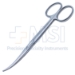 Enucleation Scissors, Medium Curved, Blunt Tips, Heavy Blades, 44mm Mid-Screw To Tip, Ring Handle, Overall Length 5-1/4" (135mm) - 5-4762