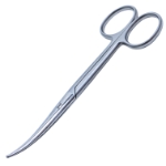 Enucleation Scissors, Medium Curved, Blunt Tips, Heavy Blades, 44mm Mid-Screw To Tip, Ring Handle, Overall Length 5-1/4" (135mm) 1045446,May-62,K4-9910,08-03615,E3651