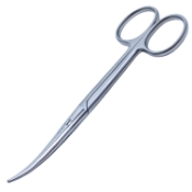 Enucleation Scissors, Medium Curved, Blunt Tips, Heavy Blades, 44mm Mid-Screw To Tip, Ring Handle, Overall Length 5-1/4" (135mm) 1045446,May-62,K4-9910,08-03615,E3651