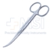 Enucleation Scissors, Strongly Curved, Blunt Tips, Heavy Blades, 40mm Mid-Screw To Tip, Ring Handle, Overall Length 5-1/8" (130mm) - 5-4763