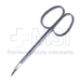 Iris Scissors, Curved, Sharp Tips, 25mm Mid-Screw To Tip, Ribbon Style Ring Handle, Polished Finish On Blades, Overall Length 4-1/8" (105mm) - 5-4513
