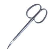 Iris Scissors, Curved, Sharp Tips, 25mm Mid-Screw To Tip, Ribbon Style Ring Handle, Polished Finish On Blades, Overall Length 4-1/8" (105mm) 954501,May-13,E3402 I