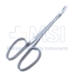 Iris Scissors, Curved, Sharp Tips, 18mmm Mid-Screw To Tip, Ribbon Style Ring Handle, Polished Finish On Blades, Overall Length 3-7/8" (98mm) - 5-4408