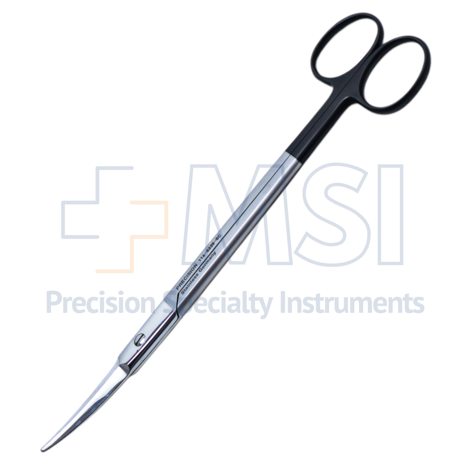 Kaye Facelift Scissor, Curved, Super Cut, Serrated Cutting Edge