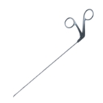 Feder-Ossoff Micro Laryngeal Scissors, Horizontal Action, Opens Left, Sharp Tip Blades,Tapers To 1mm Tip, Straight, Shaft Diameter 2mm, Working Length 230mm 