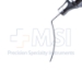 Gimbel Lasik Fountain Cannula, 25ga, Left Angled, Vaulted Smooth Bullet Shaped Tip, Single Center Port, Excluding Hub Overall Length 1/2" (13mm) - 11-8-6222