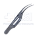 Harms-Colibri Forceps, 0.12mm, 1 x 2 Teeth, Tying Platforms, Short Handle, 17mm x 5.5mm Finger Grip Cut-Out, Overall Length 2.9" (76mm) - 11-6-2631