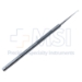 Maumenee Iris Hook, Blunt, 1mm Hook, Serrated Flat Handle, Polished Finish, Overall Length 4-7/8" (125mm) - 5-1658