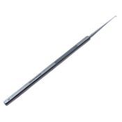 Maumenee Iris Hook, Blunt, 1mm Hook, Serrated Flat Handle, Polished Finish, Overall Length 4-7/8" (125mm) E0547,3232E,E0547