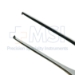 Micro Gerald Tissue Forceps, Straight, Delicate, 1 x 2 Teeth, 1.5mm Guide Pin, Flat Serrated Handle, Overall Length 7" (180mm) - 5115-238