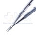 Micro Needle Holder, 0.8mm x 12mm Diamond Coated Jaws, With Lock, Round 9mm Diameter Handle, Overall Length 6-1/2" (165mm) - 7117-59