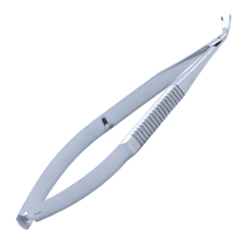 Miniature Corneal Scissors, Left, Delicate, 9mm Blades, Lower Blade Extended 0.5mm, Overall Length 3-7/8" (100mm) E3231 L,08-03202,5827E,08-03202,E3231 L