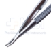 Needle Holder, Curved, Extra Delicate, 6mm Jaws, Without Lock, Longitudinal Serrated Handle, Overall Length 4-3/4" (121mm) - 11-7-4931