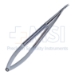 Needle Holder, Curved, Extra Delicate 6mm Jaws, Without Lock, Narrow Longitudinal Serrated Handle, Overall Length 4.6" (118mm) - 11-7-4941-A