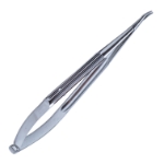 Needle Holder, Curved, Extra Delicate, 6mm Jaws, Without Lock, Longitudinal Serrated Handle, Overall Length 4.8" (123mm) 1111015,11/7/4941,K6-3830,E3885
