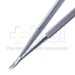 Needle Holder, Moderately Curved, Delicate 6mm Jaws, Without Lock, 12mm Mid-Screw To Tip, Round Knurled Small Handle, Dull Finish, Overall Length 4-7/8" (125mm) - 5-4996