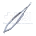 Needle Holder, Curved, Medium 9mm Jaws, Without Lock, Large Round Knurled Handle, Overall Length 5-1/8" (130mm) - 5-4808-X
