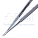 Needle Holder, Moderately Curved, Delicate 6mm Jaws, With Lock, Round Knurled Small Handle, Dull Finish, Overall Length 5" (128mm) - 5-4996-WL